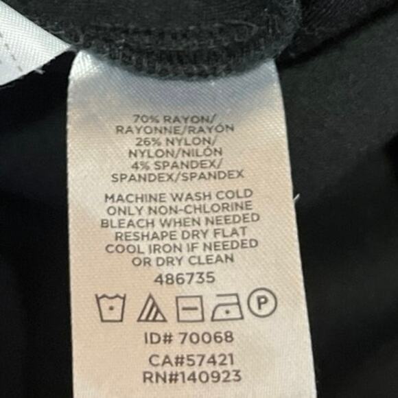 Ann Taylor LOFT Women's Black Casual Pull On Mini A-Line Flared Skirt Sz M Tall - Picture 5 of 5